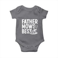 Funny Father Mows Best Baby Onesie Fathers Day Dad Jokes Lawn Mowing