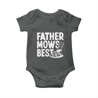 Funny Father Mows Best Baby Onesie Fathers Day Dad Jokes Lawn Mowing