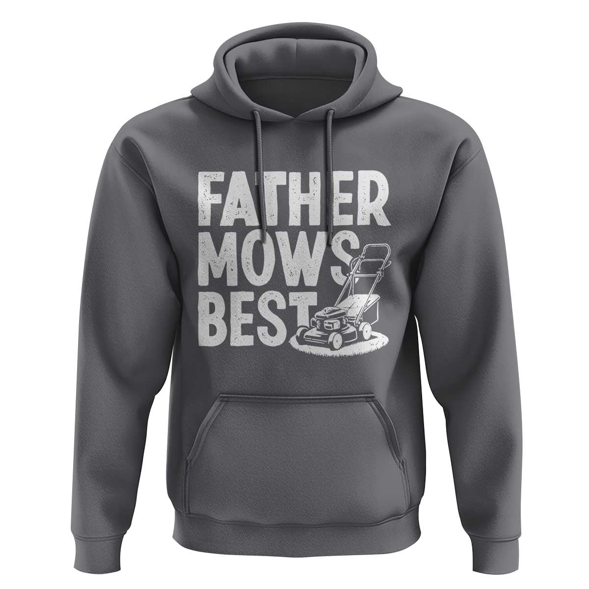 Funny Father Mows Best Hoodie Fathers Day Dad Jokes Lawn Mowing