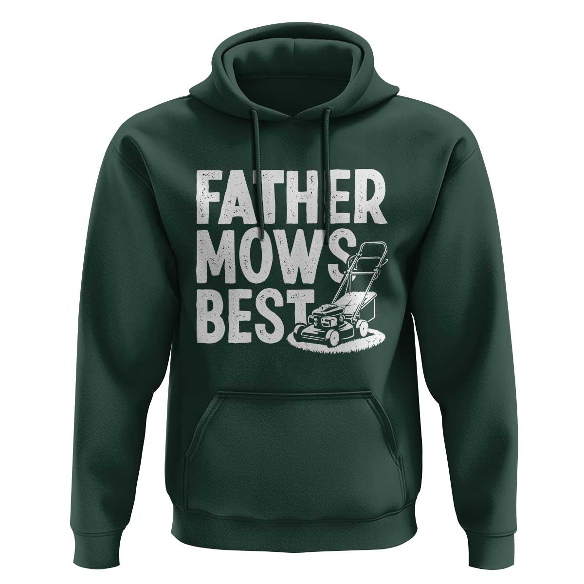 Funny Father Mows Best Hoodie Fathers Day Dad Jokes Lawn Mowing