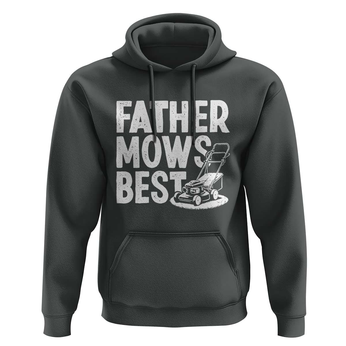 Funny Father Mows Best Hoodie Fathers Day Dad Jokes Lawn Mowing