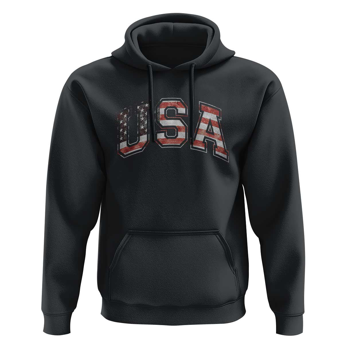 Funny USA Patriotic 4th of July American Flag Hoodie - Wonder Print Shop