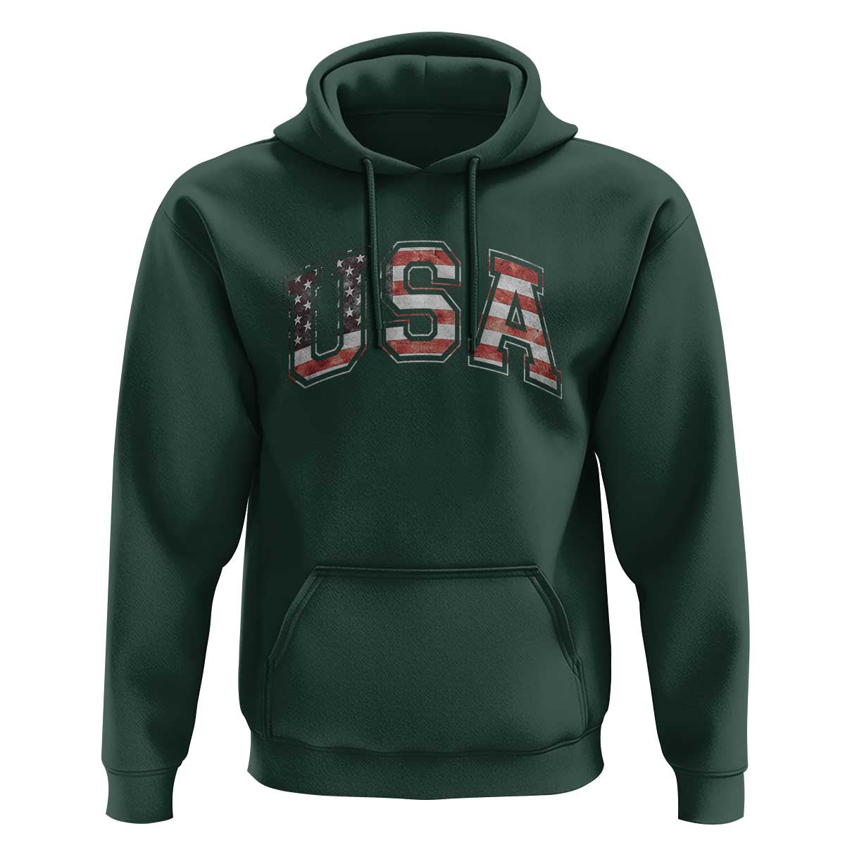 Funny USA Patriotic 4th of July American Flag Hoodie - Wonder Print Shop