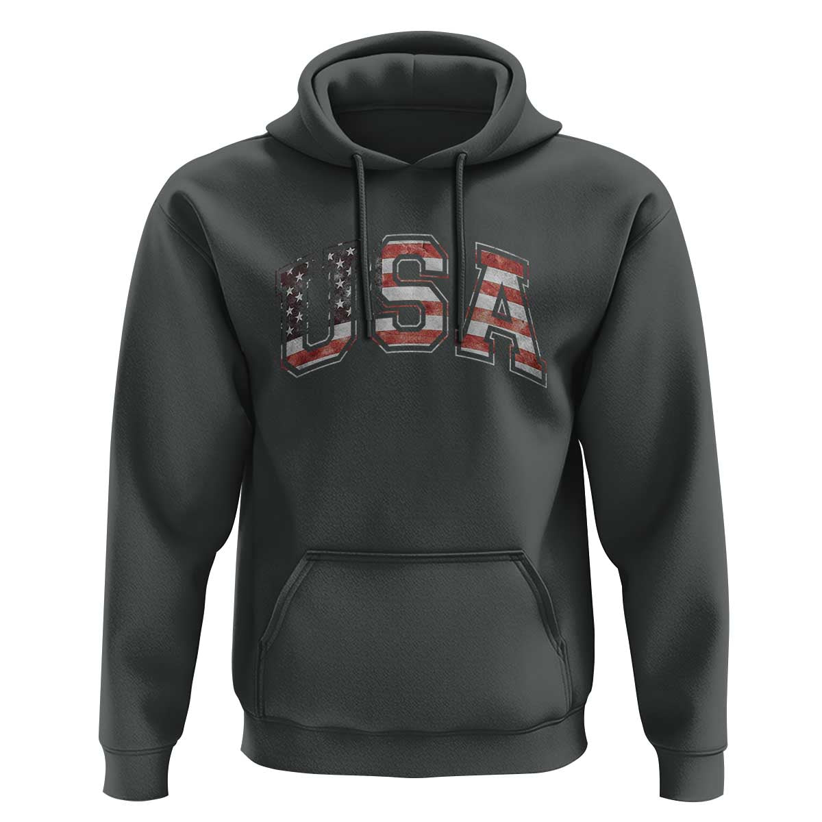 Funny USA Patriotic 4th of July American Flag Hoodie - Wonder Print Shop
