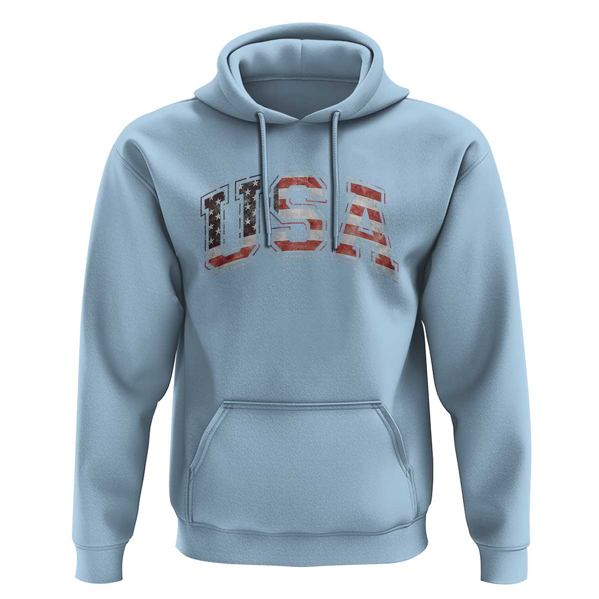Funny USA Patriotic 4th of July American Flag Hoodie - Wonder Print Shop