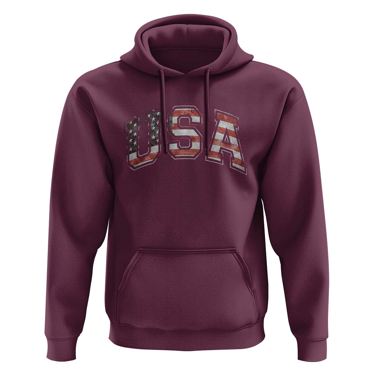 Funny USA Patriotic 4th of July American Flag Hoodie - Wonder Print Shop