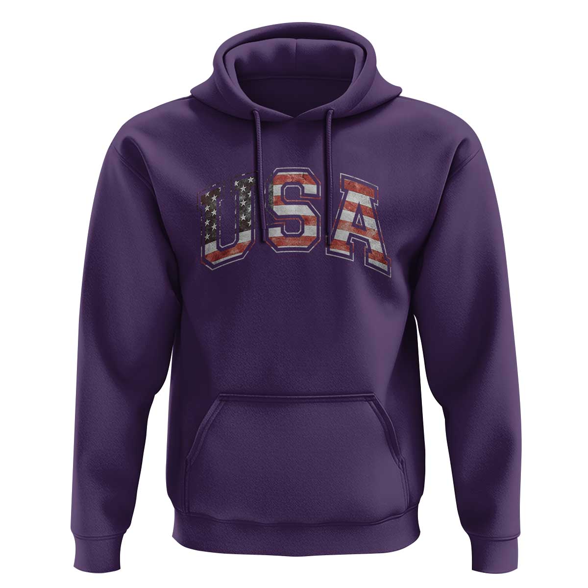 Funny USA Patriotic 4th of July American Flag Hoodie - Wonder Print Shop