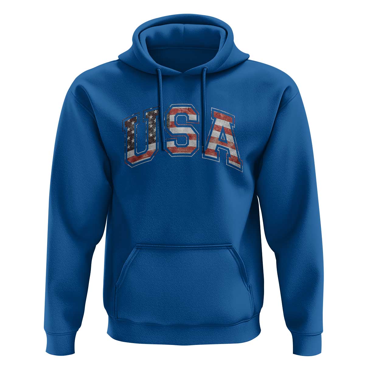 Funny USA Patriotic 4th of July American Flag Hoodie - Wonder Print Shop