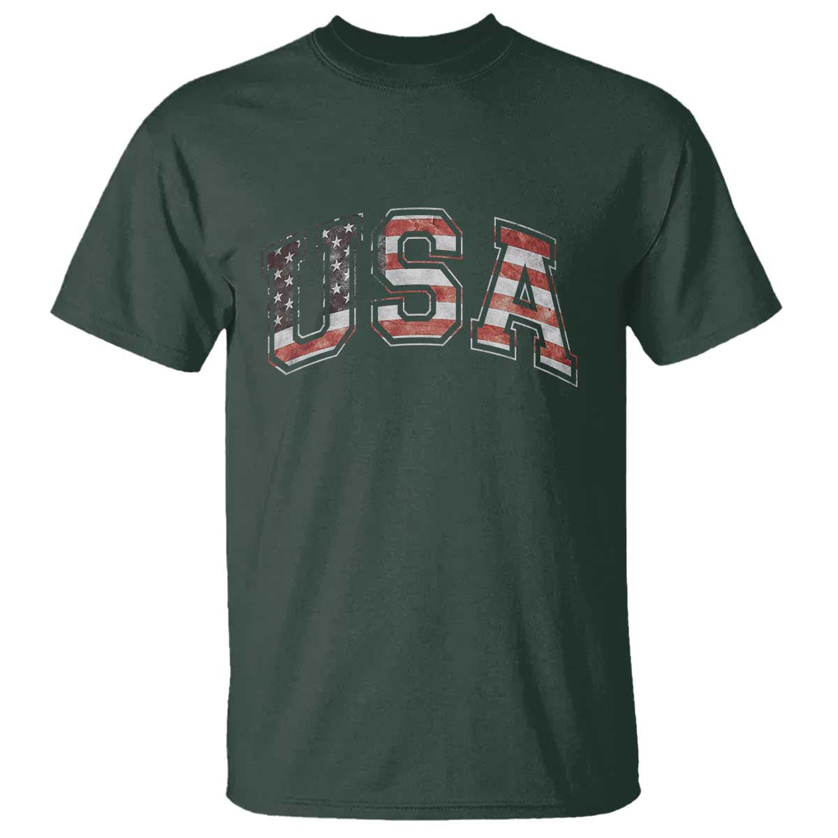 Funny USA Patriotic 4th of July American Flag T Shirt - Wonder Print Shop
