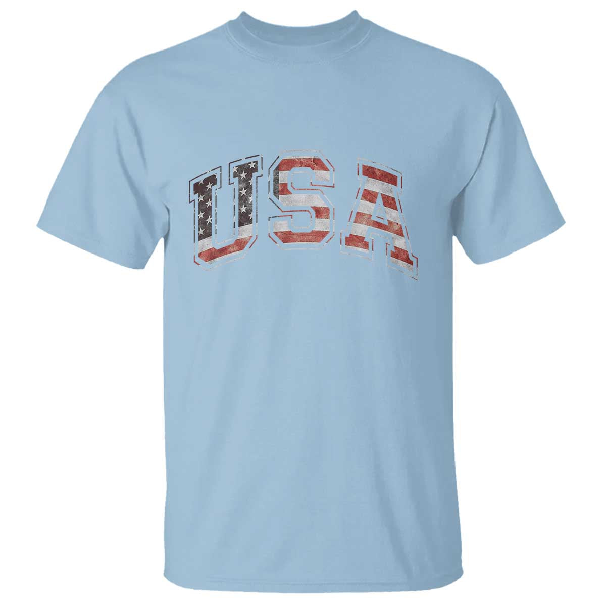 Funny USA Patriotic 4th of July American Flag T Shirt - Wonder Print Shop