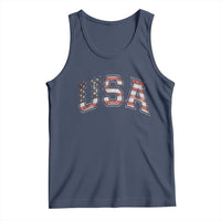 Funny USA Patriotic 4th of July American Flag Tank Top - Wonder Print Shop