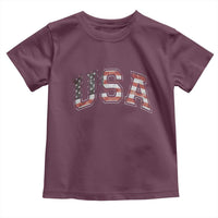 Funny USA Patriotic 4th of July American Flag Toddler T Shirt - Wonder Print Shop