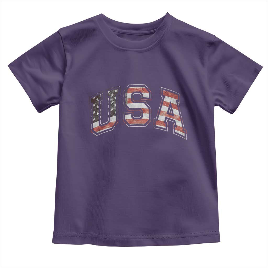 Funny USA Patriotic 4th of July American Flag Toddler T Shirt - Wonder Print Shop