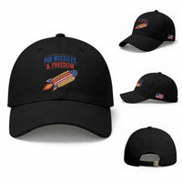 Pig Missiles And Freedom Hot Dog 4th of July Humor Baseball Cap