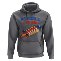 Pig Missiles And Freedom Hot Dog 4th of July Humor Hoodie