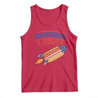 Pig Missiles And Freedom Hot Dog 4th of July Humor Tank Top