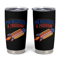 Pig Missiles And Freedom Hot Dog 4th of July Humor Tumbler Cup