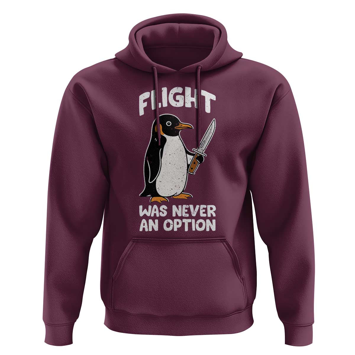 Penguin Flight Was Never An Option Hoodie Funny Dark Humor