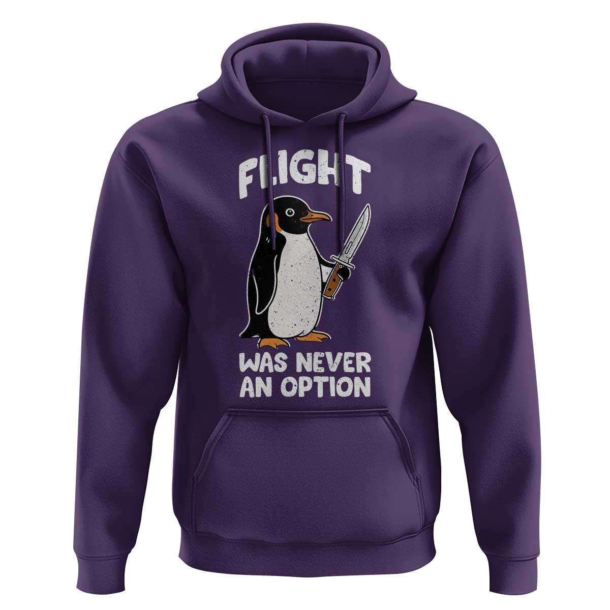 Penguin Flight Was Never An Option Hoodie Funny Dark Humor