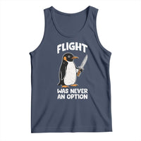 Penguin Flight Was Never An Option Tank Top Funny Dark Humor