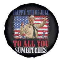 Happy 4th of July To All You Sumbitches Spare Tire Cover Funny Smokey Patriotic American 70s Movie The Bandit