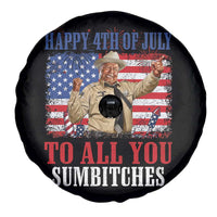Happy 4th of July To All You Sumbitches Spare Tire Cover Funny Smokey Patriotic American 70s Movie The Bandit