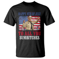 Happy 4th of July To All You Sumbitches T Shirt Funny Smokey Patriotic American 70s Movie The Bandit
