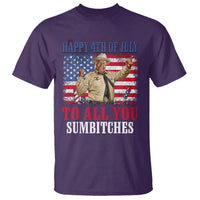 Happy 4th of July To All You Sumbitches T Shirt Funny Smokey Patriotic American 70s Movie The Bandit