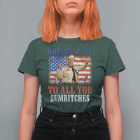 Happy 4th of July To All You Sumbitches T Shirt For Women Funny Smokey Patriotic American 70s Movie The Bandit