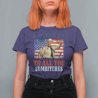 Happy 4th of July To All You Sumbitches T Shirt For Women Funny Smokey Patriotic American 70s Movie The Bandit