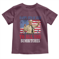 Happy 4th of July To All You Sumbitches Toddler T Shirt Funny Smokey Patriotic American 70s Movie The Bandit