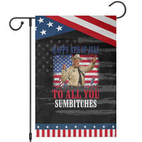 Happy 4th of July To All You Sumbitches Patriotic Garden Flag Funny Smokey Patriotic American 70s Movie The Bandit