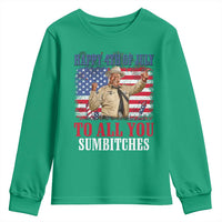 Happy 4th of July To All You Sumbitches Youth Sweatshirt Funny Smokey Patriotic American 70s Movie The Bandit