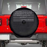 Theodore Roosevelt Spare Tire Cover Patriotism Means To Stand By The Country Not By The President