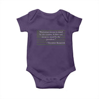 Theodore Roosevelt Baby Onesie Patriotism Means To Stand By The Country Not By The President