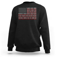 50 US States 4th of July Vintage American Flag Sweatshirt