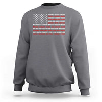 50 US States 4th of July Vintage American Flag Sweatshirt