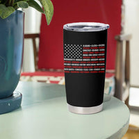 50 US States 4th of July Vintage American Flag Tumbler Cup