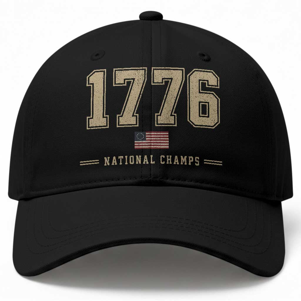 1776 National Champs 250th Anniversary USA 4th of July Baseball Cap