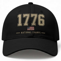 1776 National Champs 250th Anniversary USA 4th of July Baseball Cap
