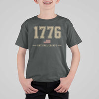 1776 National Champs 250th Anniversary USA 4th of July T Shirt For Kid
