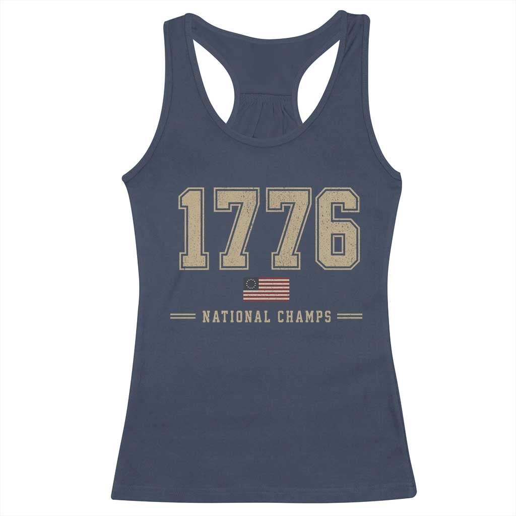 1776 National Champs 250th Anniversary USA 4th of July Racerback Tank Top