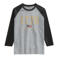 1776 National Champs 250th Anniversary USA 4th of July Raglan Shirt