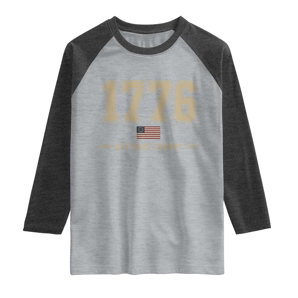1776 National Champs 250th Anniversary USA 4th of July Raglan Shirt