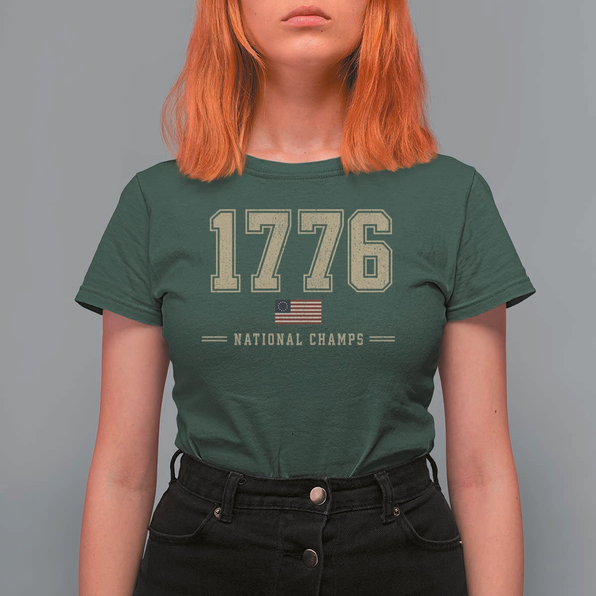 1776 National Champs 250th Anniversary USA 4th of July T Shirt For Women