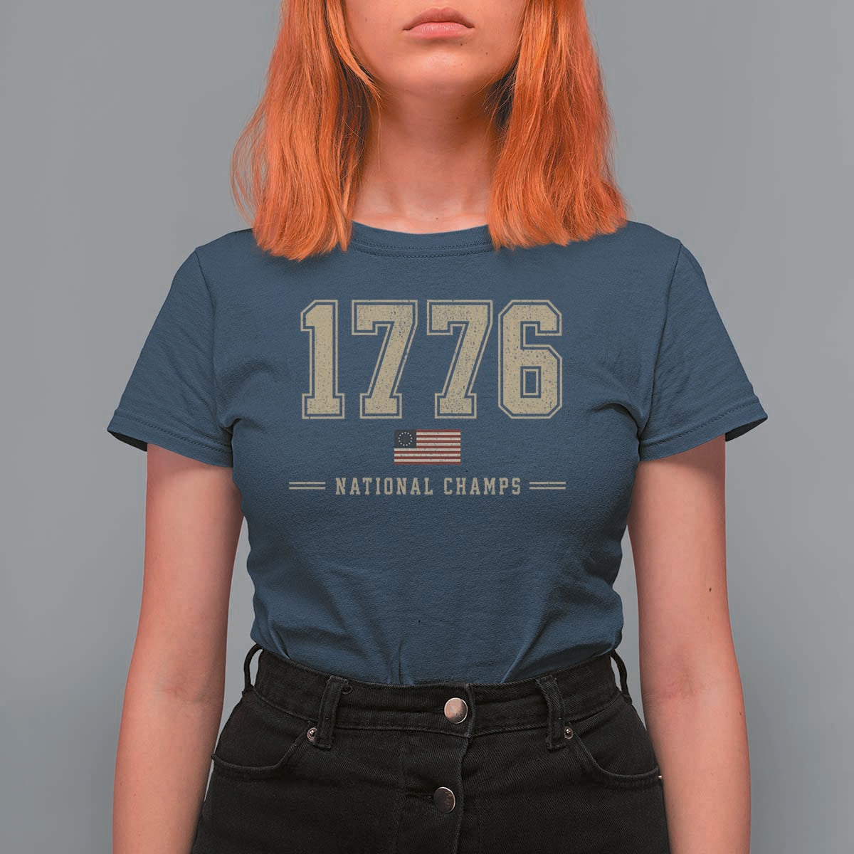 1776 National Champs 250th Anniversary USA 4th of July T Shirt For Women