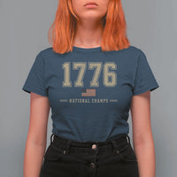 1776 National Champs 250th Anniversary USA 4th of July T Shirt For Women