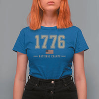 1776 National Champs 250th Anniversary USA 4th of July T Shirt For Women
