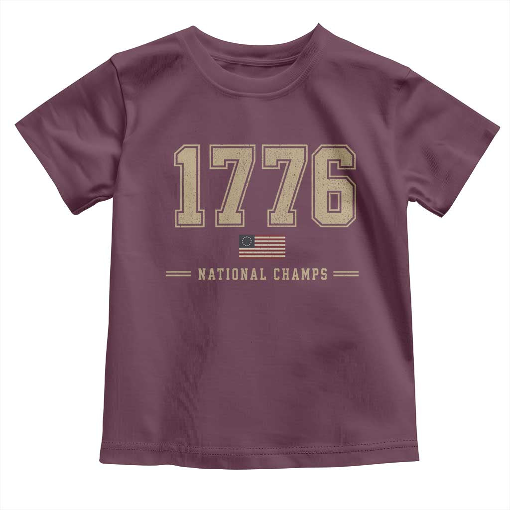 1776 National Champs 250th Anniversary USA 4th of July Toddler T Shirt