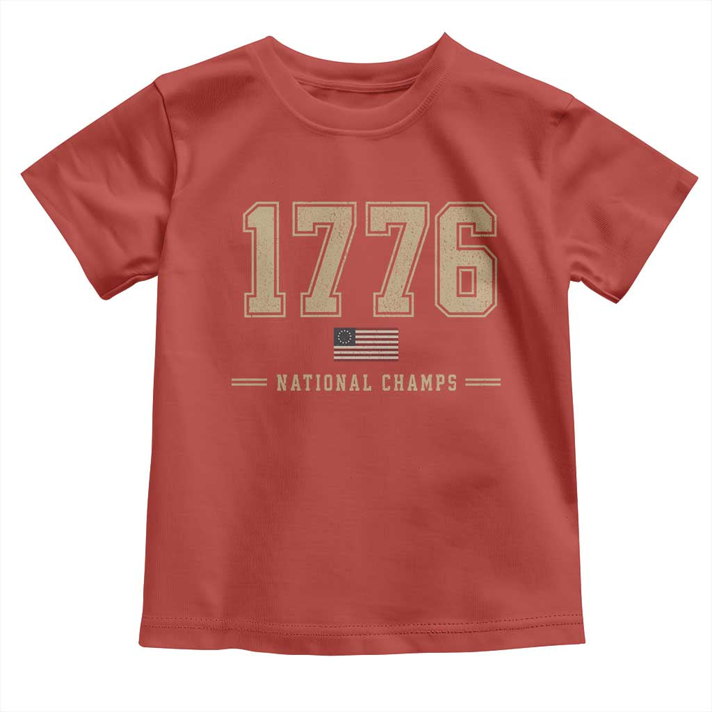 1776 National Champs 250th Anniversary USA 4th of July Toddler T Shirt